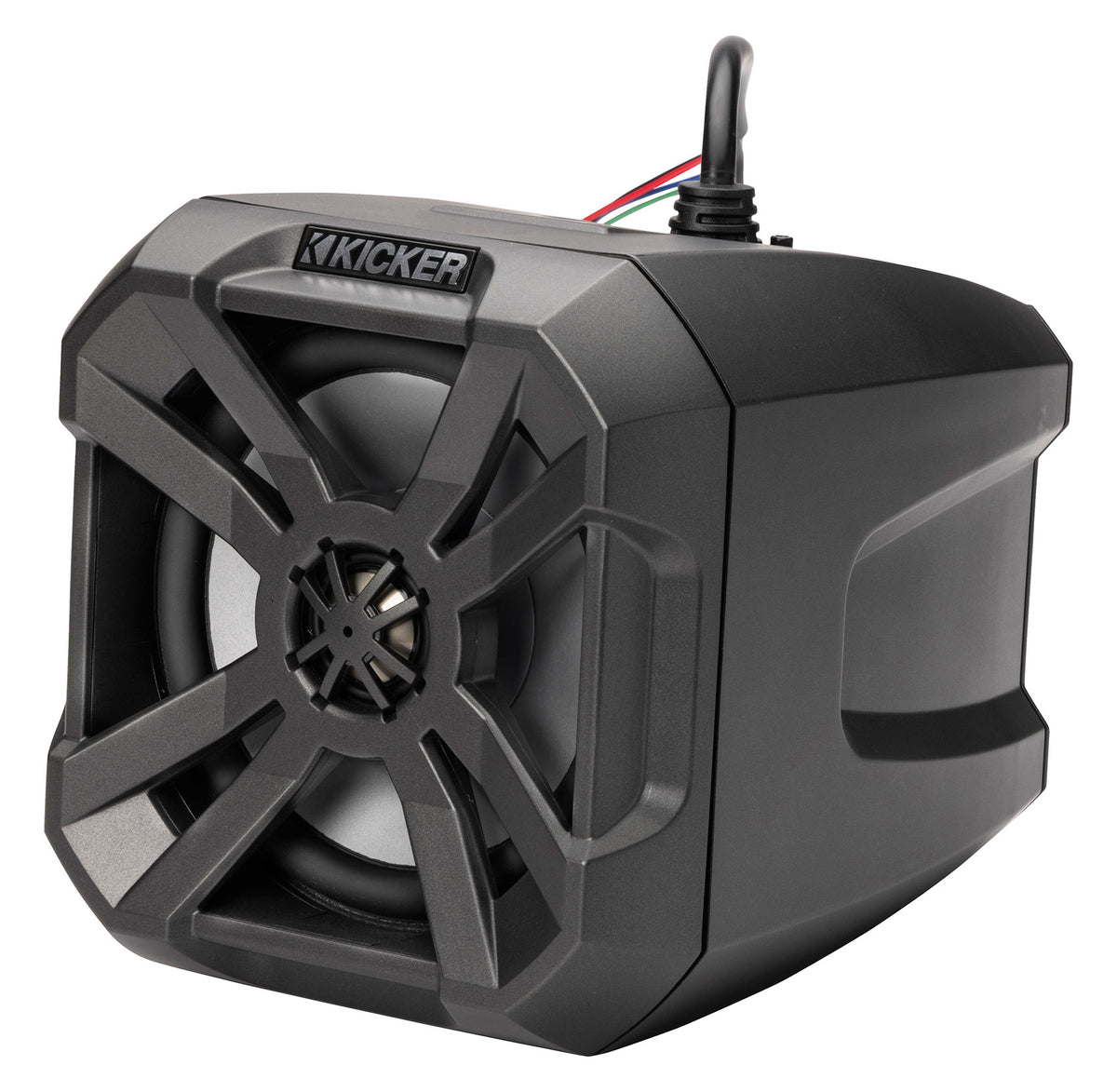 Pair KICKER 48BTCAN65 6.5" Powered Tower Speakers w/Bluetooth 4 ATV/UTV BTCAN65