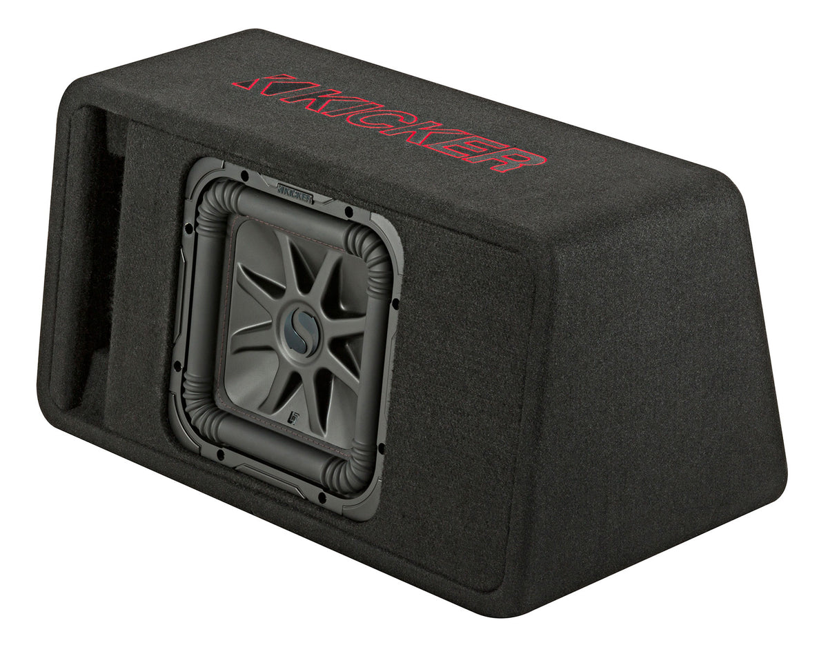KICKER 45VL7R102 L7R 10" Subwoofer+Trapezoidal Vented Sub Box Enclosure VL7R102
