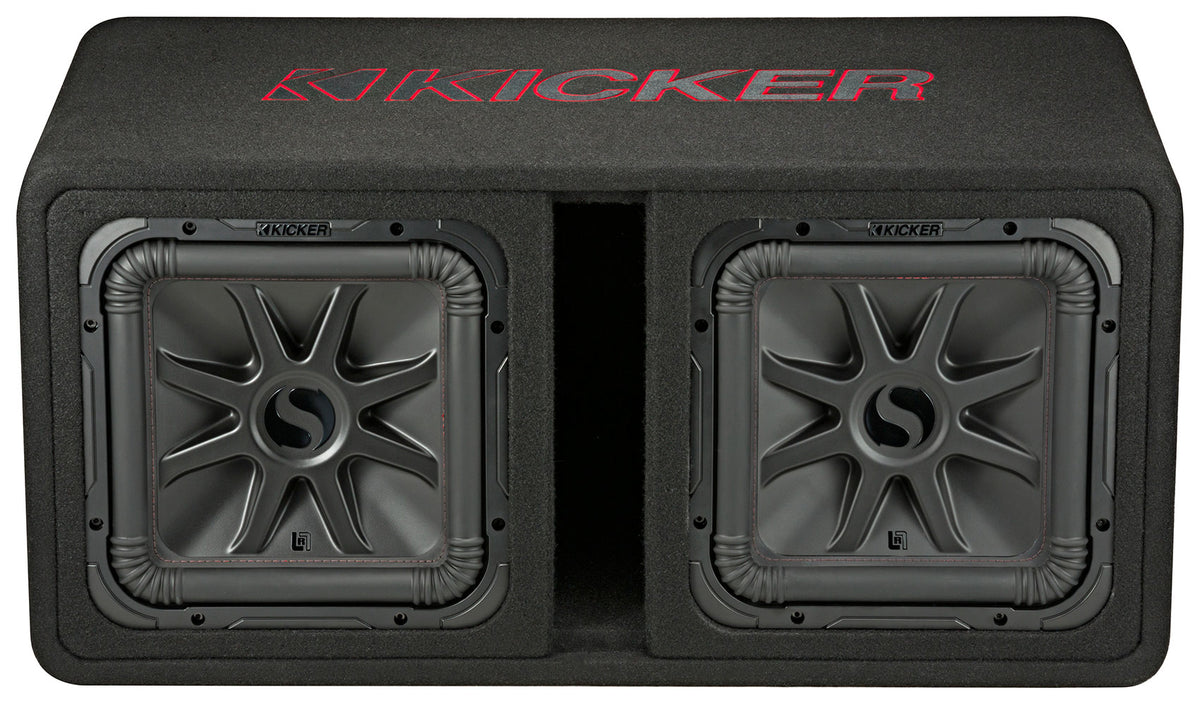 KICKER 45DL7R122 L7R 12" Dual Subwoofers+Vented Sub Box Enclosure 2-Ohm DL7R122