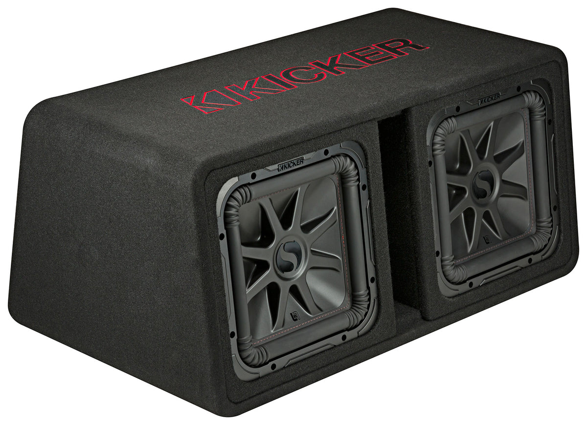 KICKER 45DL7R122 L7R 12" Dual Subwoofers+Vented Sub Box Enclosure 2-Ohm DL7R122