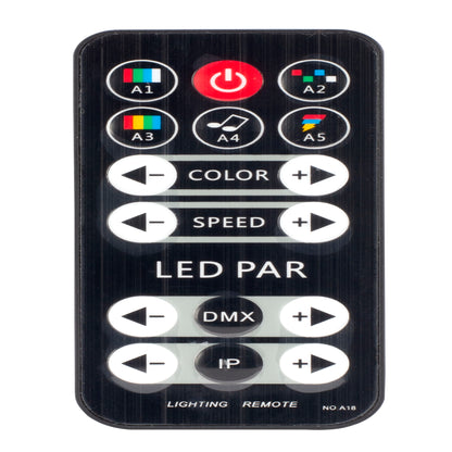 Eliminator Mini Par Bar Lighting System with 4x LED Par Lights+Stand+Remote+Bag