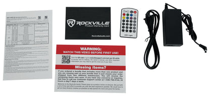 (2) WET PAR 50 Waterproof Battery DJ Lights+Wireless DMX+RF Remote+Bag