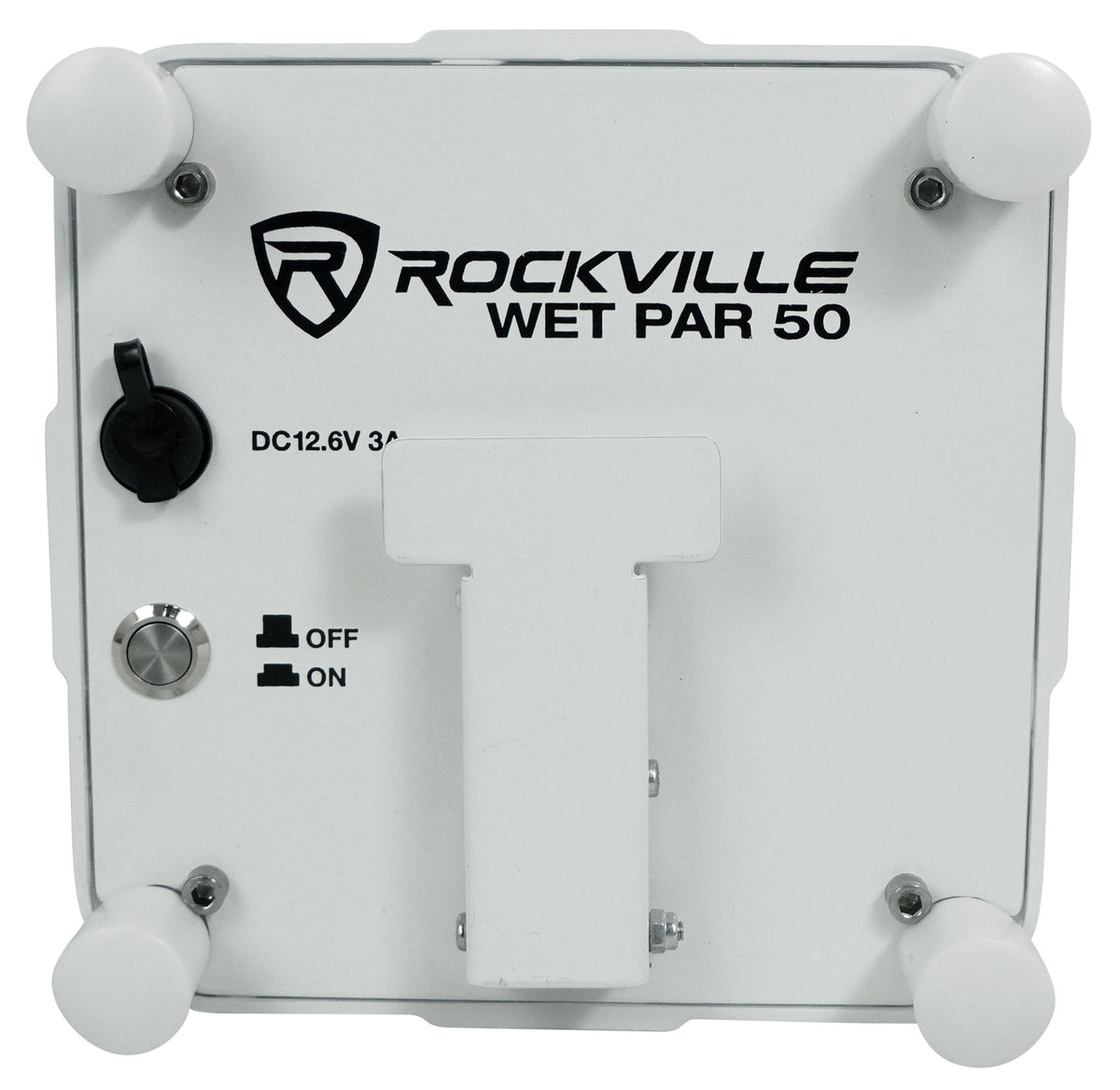 (2) WET PAR 50 White RF Waterproof Battery DJ Lights+Wireless DMX+Bag