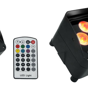 (2) Rockville WET PAR 50 Waterproof Battery LED DJ Lights+Wireless DMX+RF Remote