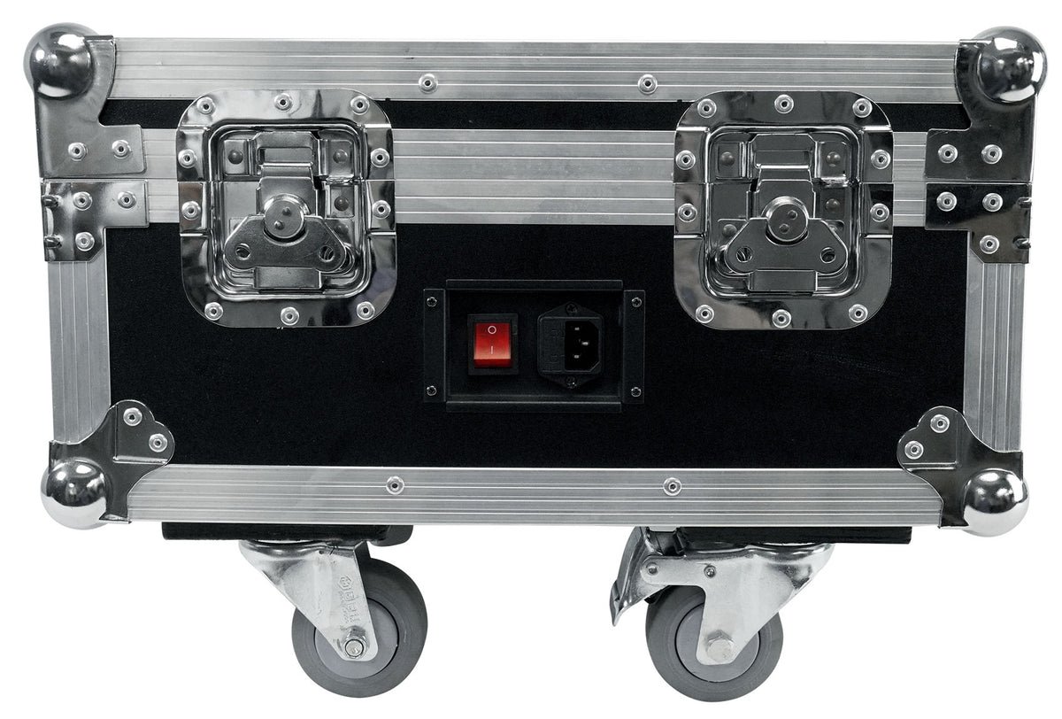Rockville RF WEDGE PACK WHITE (6) Battery Wireless DJ Wash Lights+RF Remote+Case