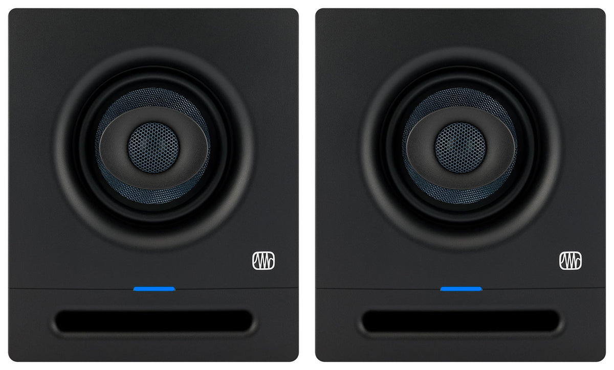 (2) Eris Pro 4 Powered 4" Coaxial 2-Way Studio Monitor Speakers