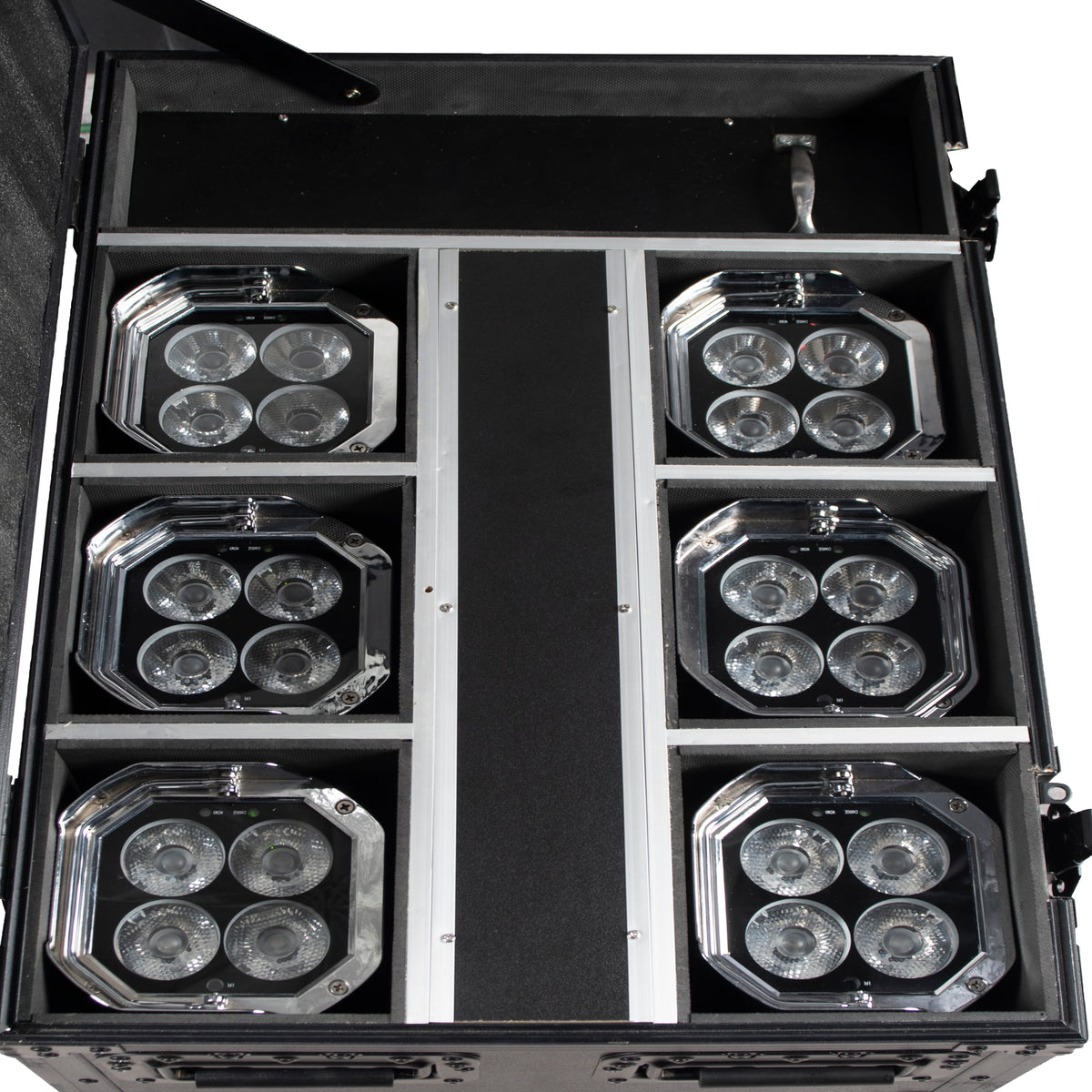 American DJ Mirage Q6 Pak 6x IP65 Battery LED Par Wash Lights+Charge Case+Remote