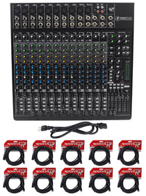 1642VLZ4 16-Channel Mixer & (10) 20' XLR Cables