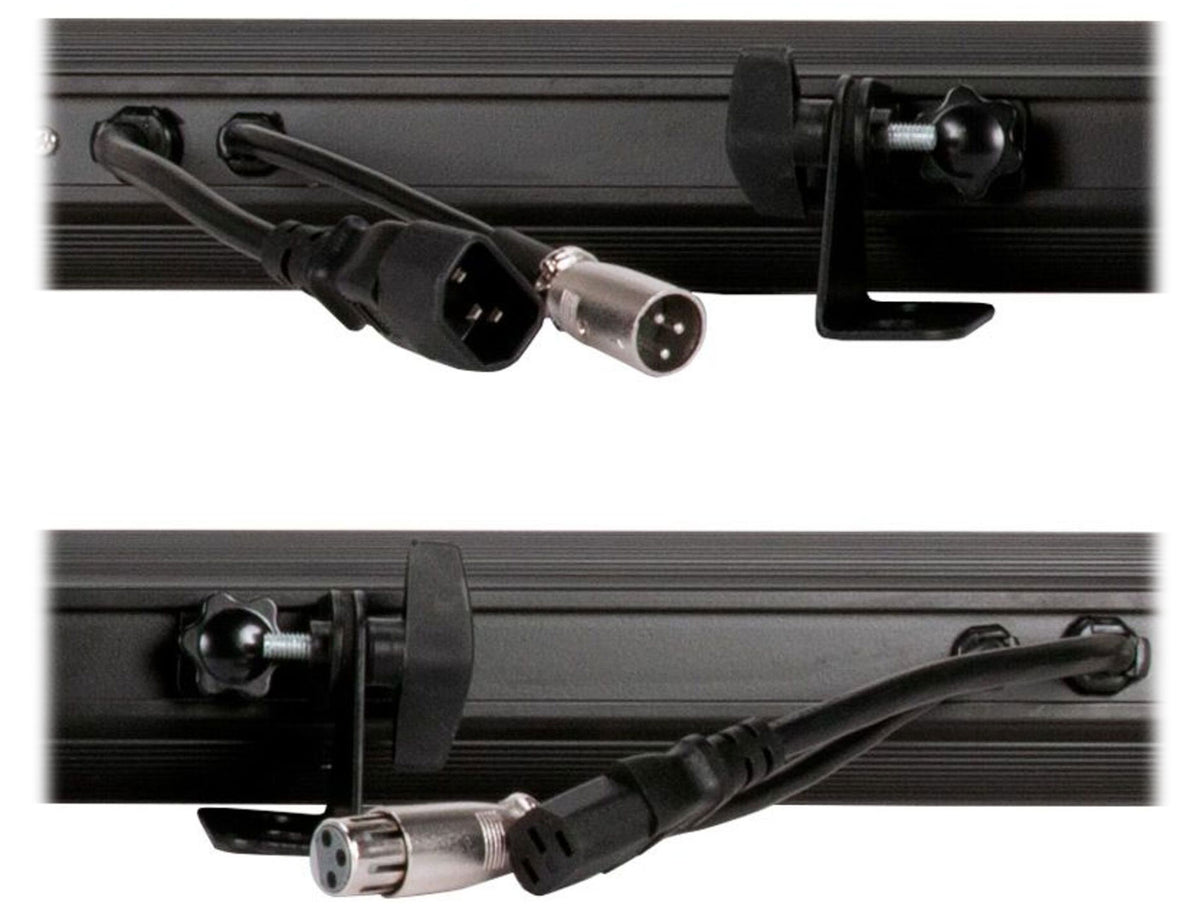 American DJ ECO BAR UV DMX 18 x 3 Watt Ultraviolet LED Bar Black Light w/ Remote