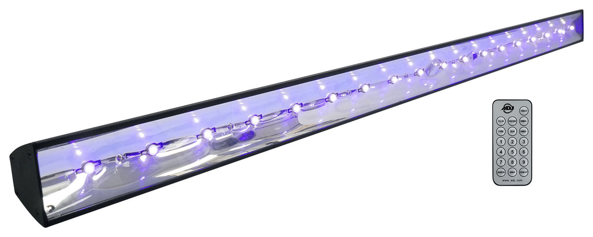 American DJ ECO BAR UV DMX 18 x 3 Watt Ultraviolet LED Bar Black Light w/ Remote