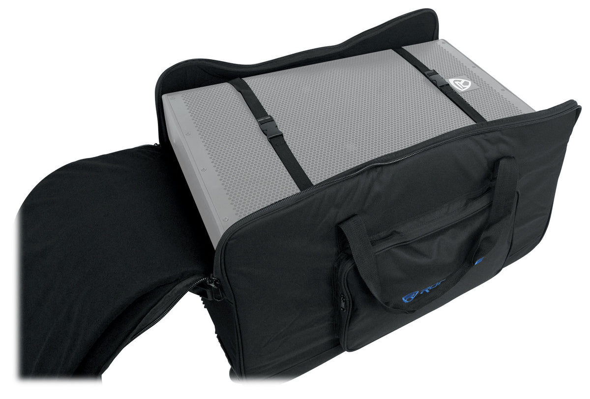 Rockville SB15 v2 Rolling Travel Bag w/Wheels For Most 15" DJ PA Speakers+Stands