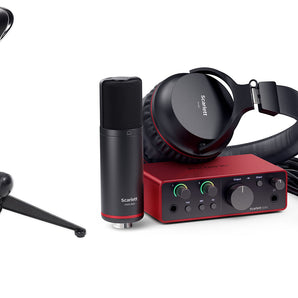 Focusrite Scarlett Solo Studio 4th Gen Recording Interface+Mic+Stand+Pop Filter