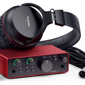 Focusrite Scarlett Solo Studio 4th Gen Recording Interface+Mic+Boom+Pop Filter