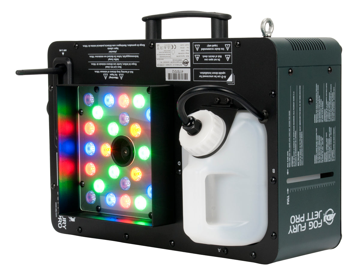 American DJ FOG FURY JETT PRO Wireless DMX Fogger Fog Machine w/ RGBA LED Lights