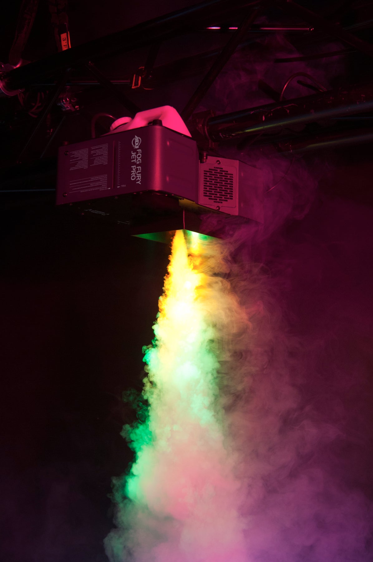 American DJ FOG FURY JETT PRO Wireless DMX Fogger Fog Machine w/ RGBA LED Lights