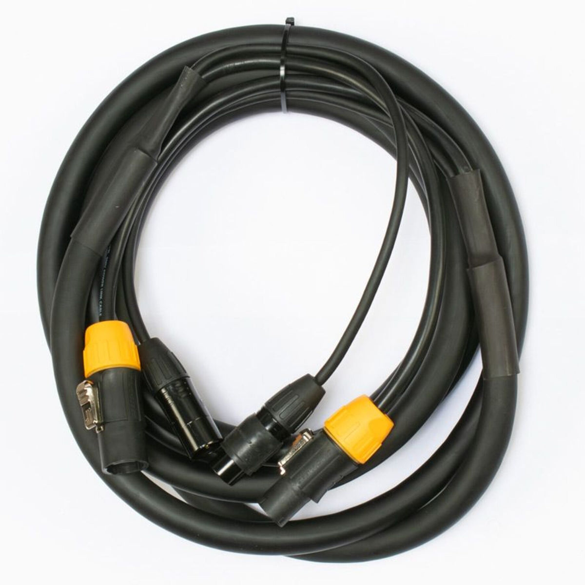 Accu-Cable AC3PTRUE12 IP65 Outdoor 12 Foot 3-Pin Power Link+DMX Combo Cable ADJ