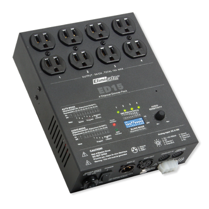 Eliminator ED15 4-Channel DMX Dimmer Pack To Control Light Fixture Movement ADJ
