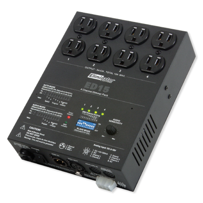Eliminator ED15 4-Channel DMX Dimmer Pack To Control Light Fixture Movement ADJ