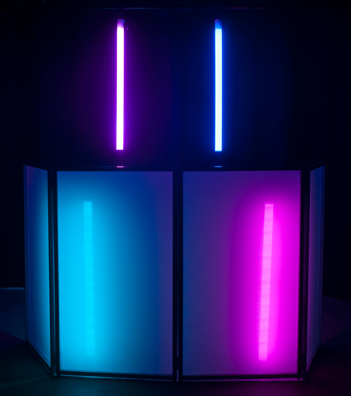 Eliminator LED BP TUBES 4 PAK Battery Powered 4x RGB LED Lights w/Remote+Bag ADJ