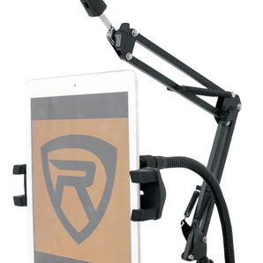 Rockville iSTAND 85 Dual Desktop Boom Arm + Gooseneck Mic/iPhone/iPad Stand