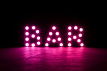 Eliminator Decor BAR mini 24" Tall White RGBW LED Letters w/ Wireless Remote ADJ