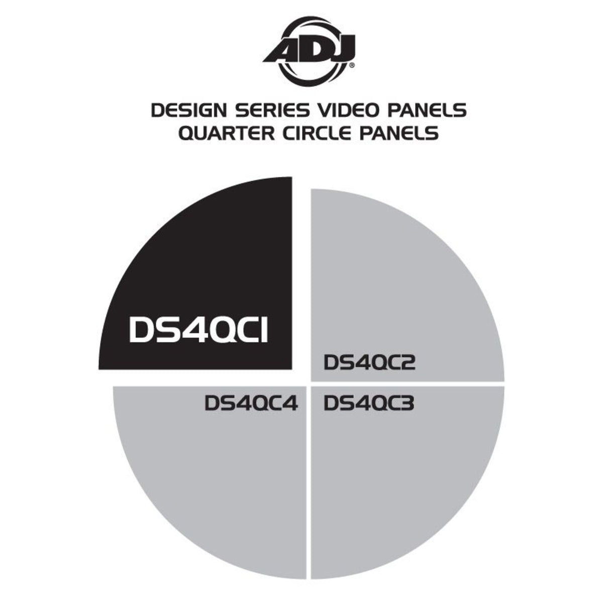 American DJ ADJ DS4QC1 Design Series DS4 Top Left Quarter Circle LED Video Panel