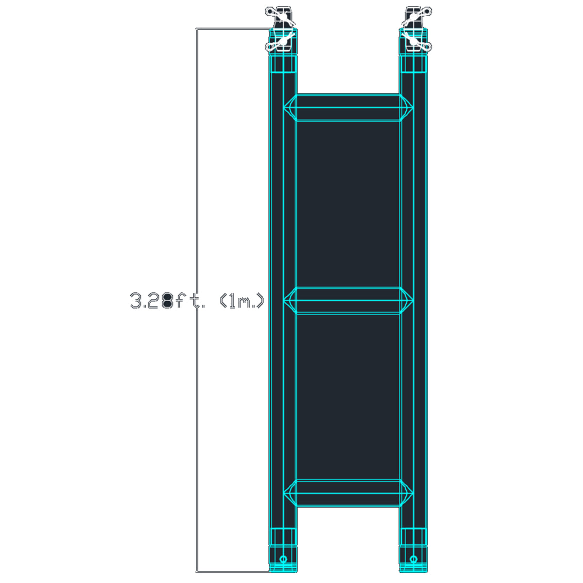 American DJ VSGSLT Ground Support Ladder Truss For VS2/VS3/VS5 LED Video Panels