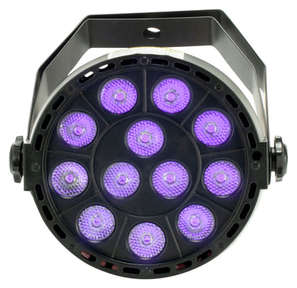Eliminator Mini Par UV LED DMX Par Can Blacklight For DJ/Stage/Clubs/Bars ADJ