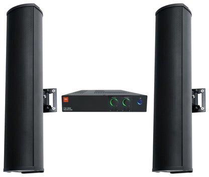 JBL CSA 280Z Commercial Amplifier+(2) Column Line Array 70V Commercial Speakers