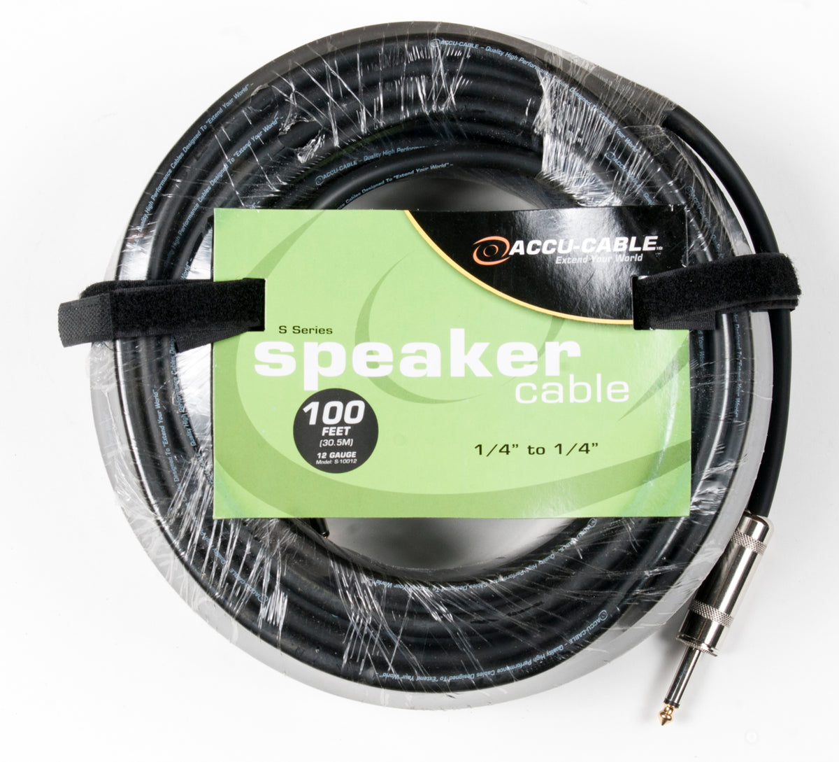 Accu-Cable S-10012 100 Foot 12 Gauge 1/4" To 1/4" Speaker Cable American DJ