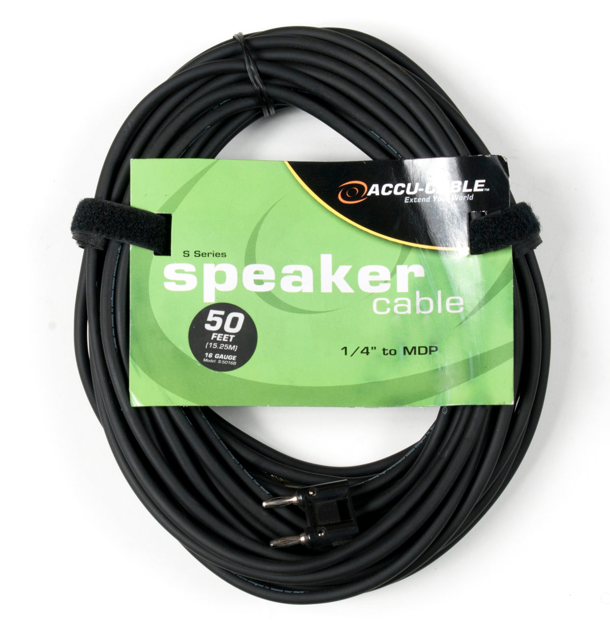 Accu-Cable S-5016B 50 Foot 16 Gauge 1/4" To MDP Speaker Cable American DJ