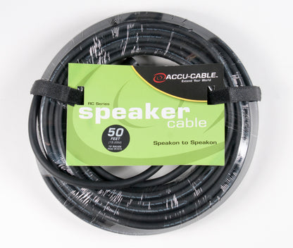 Accu-Cable SK-5012 50 Foot 12 Gauge Locking Speaker Cable w/Tie Wrap ADJ