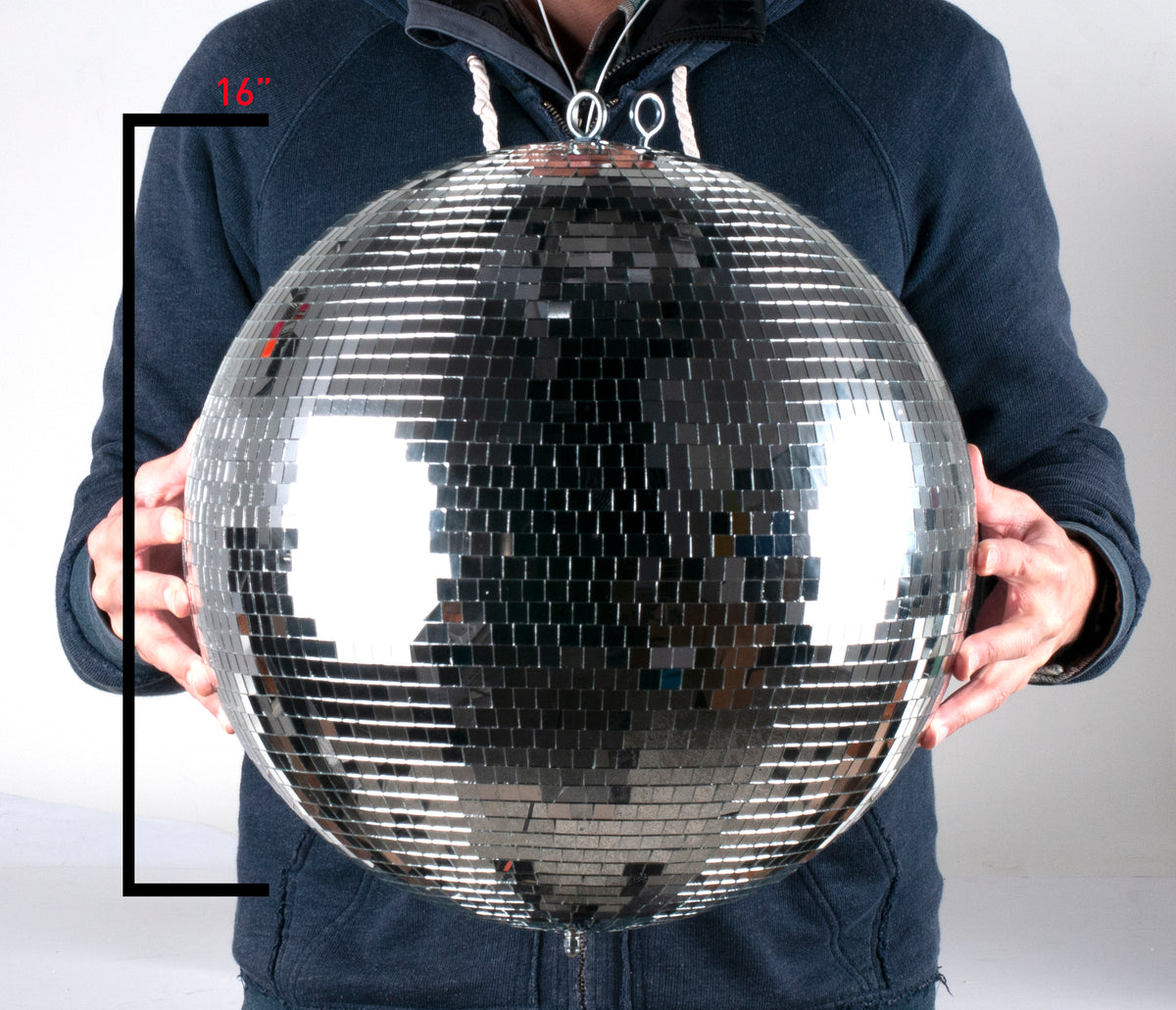American DJ Eliminator EM16 16" Mirror Disco Ball For Dance Floor/Club/Bar ADJ