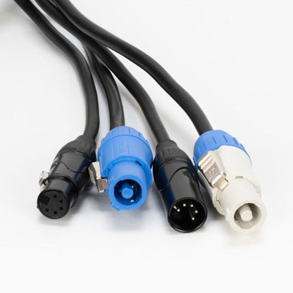 Accu-Cable AC5PPCON12 12 Foot 5-Pin Male To Female Power Link + DMX Combo Cable