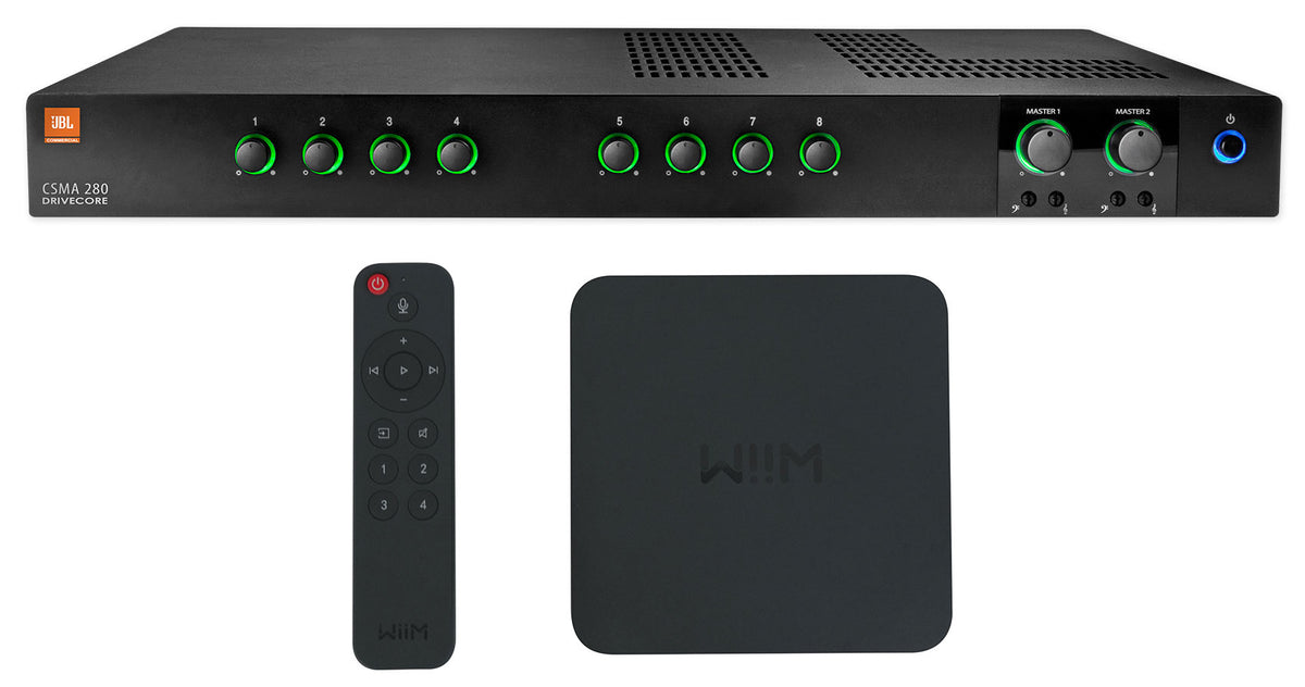 JBL CSMA280 Commercial 70v Amplifier w/Smart Wifi Streaming Receiver CSMA 280