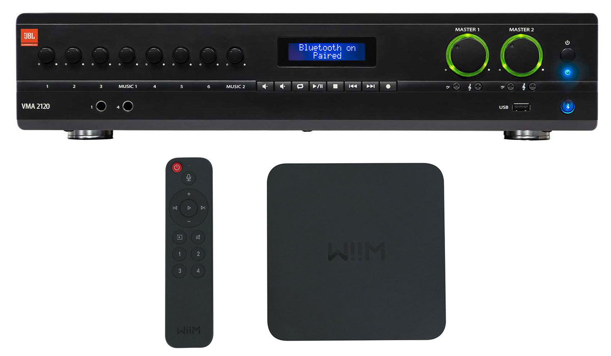 JBL VMA2120 2-Ch. Commercial 70V Bluetooth Amplifier+Wifi Streaming Receiver
