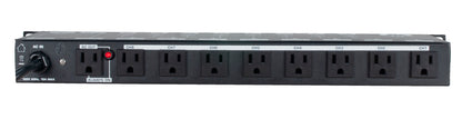 ADJ POW-R BAR RACK USB Rack Mount 10-Outlet+2 USB Charging Ports Power Supply