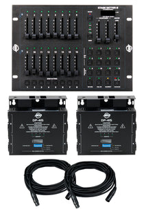 American DJ STAGE PAK 1 DMX Lighting Controller Pack w/Stage Setter+Dimmer Packs