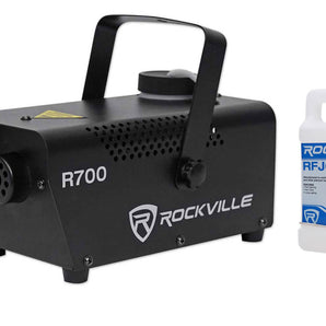 Rockville R700 Fog/Smoke Machine w/ Remote+Fluid Quick Heatup, Thick Fog