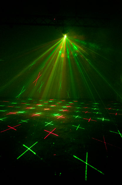 American DJ ADJ MINI DEKKER RGBW LED DMX Multi-Beam Derby/Strobe Effect Light