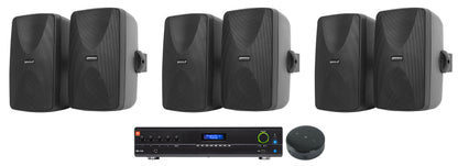 JBL VMA1120 Commercial 70v Bluetooth Amplifier+Wifi Receiver+(6) Wall Speakers