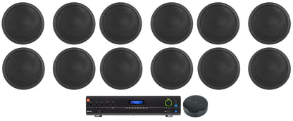 JBL Commercial Amp+Wifi Receiver+12) 6" Ceiling Speakers For Restaurant/Bar/Cafe