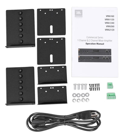 VMA1120 Amplifier + (4) WET-44 PRO Black Indoor/Outdoor Speakers Bundle