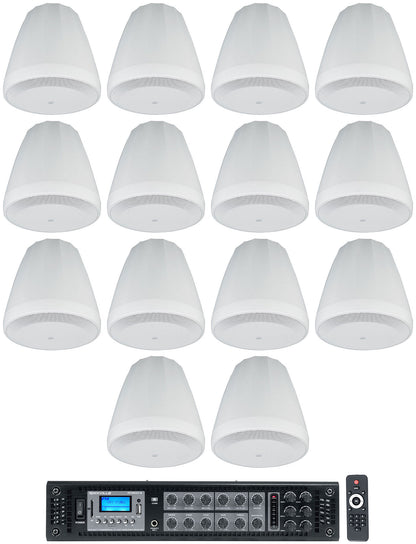 (14) JBL Control 64P/T 4" 30W 70V Pendant Speakers + Amplifier