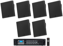 (3) Pair SLP14/T-BK Speakers + RCS180-6 Amp