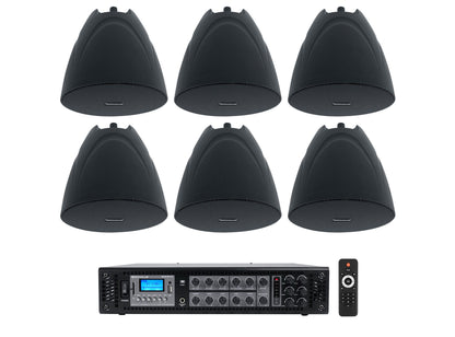RCS180-6 + PEN-525T Black 6-Pack