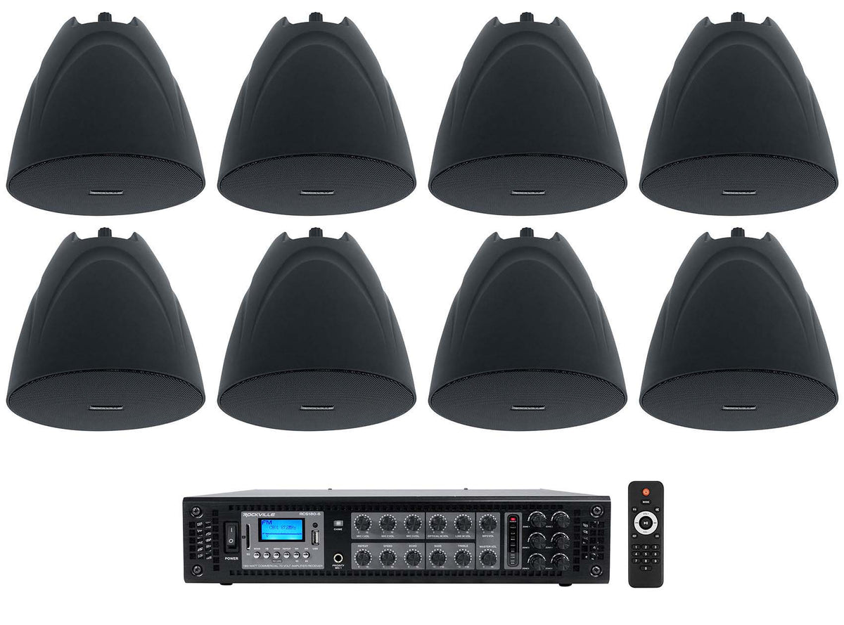 RCS180-6 + PEN-525T Black 8-Pack