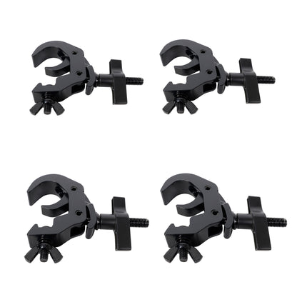 T-C12H-BLKX4 Self-Locking M10 Truss Clamps, 4-Pack