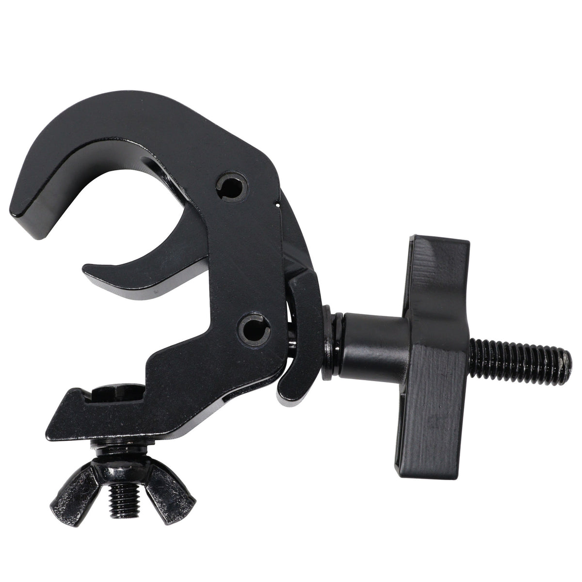 T-C12H-BLKX4 Self-Locking M10 Truss Clamps, 4-Pack