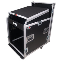 ProX T-12MRSS13ULT Road Case For 13U Top Mixer/DJ 12U Rack Combo w/Laptop Shelf